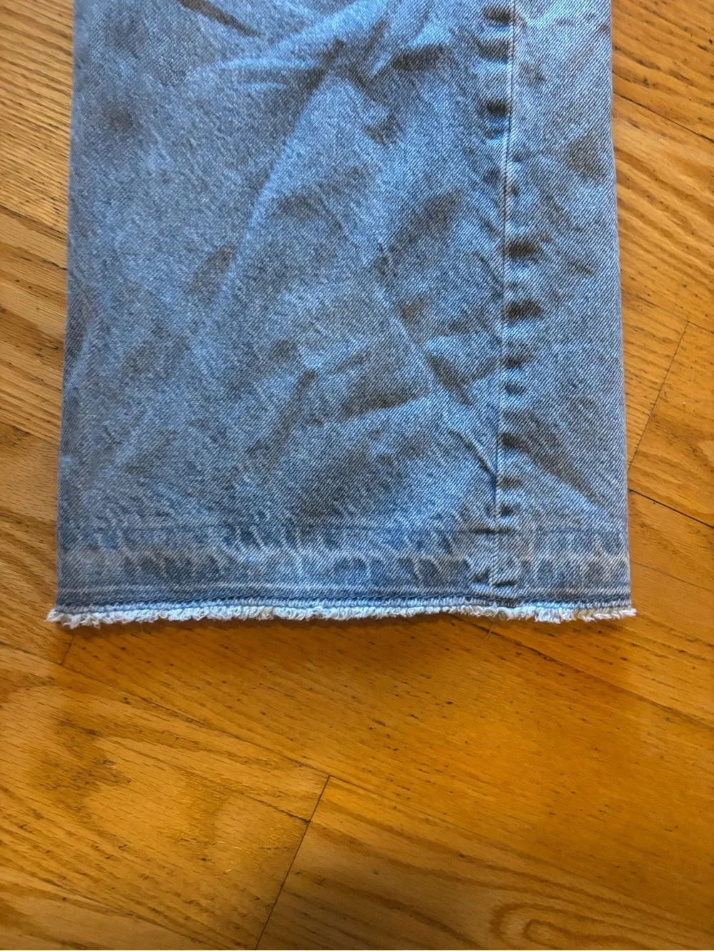Old Navy High Rise Baggy Wide-Leg Distressed Jeans